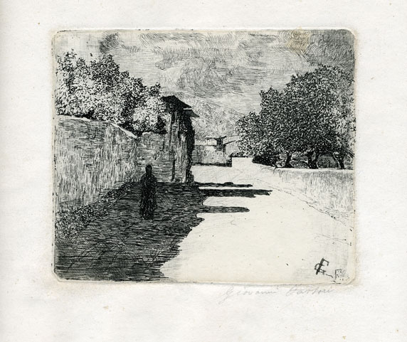 Giovanni Fattori, strada nei pressi di Firenze